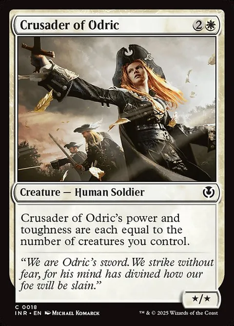 Crusader of Odric, card 18 from Innistrad Remastered