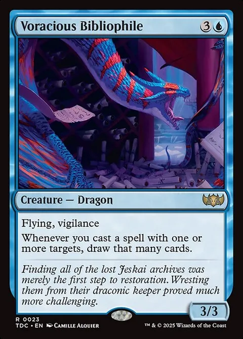 Voracious Bibliophile, carte 23 de Tarkir: Dragonstorm Commander