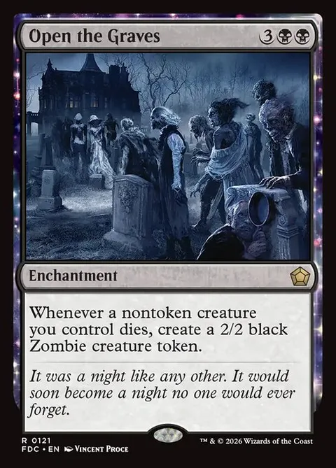 Open the Graves, card 121 from Foundations Commander