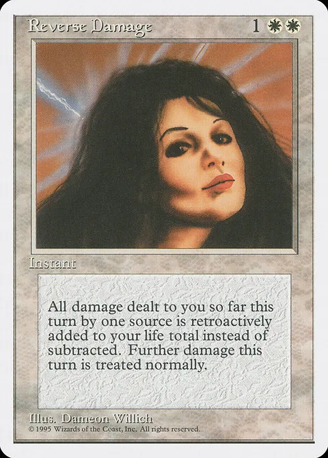 Reverse Damage, card 45 from Fourth Edition