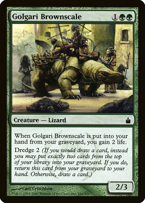 Golgari Brownscale, carte 166 de Ravnica: City of Guilds