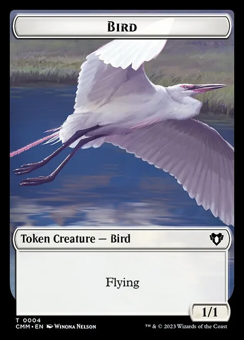Bird, card 4 from Commander Masters Tokens