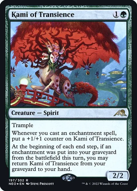 Kami of Transience, carte 197s de Kamigawa: Neon Dynasty Promos