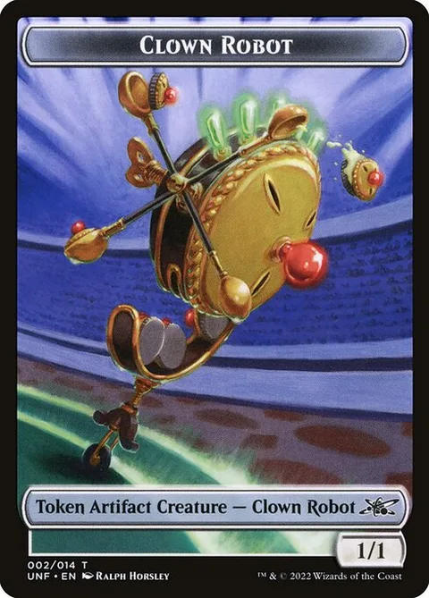 Clown Robot, card 2 from Unfinity Tokens