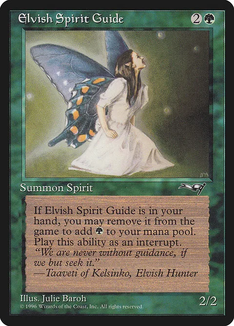 Elvish Spirit Guide, carte 89 de Alliances