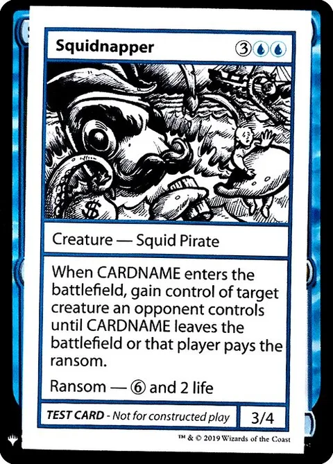 Squidnapper, card 29 from Mystery Booster Playtest Cards 2019