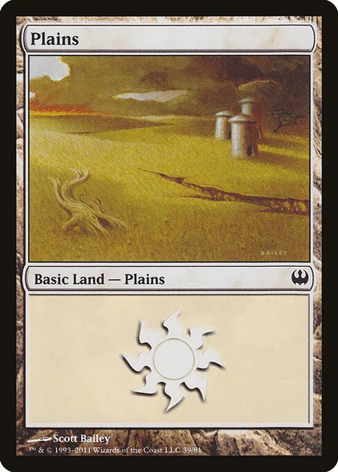 Plains, card 39 from Duel Decks: Knights vs. Dragons