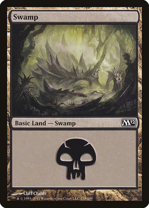 Swamp, card 238 from Magic 2012