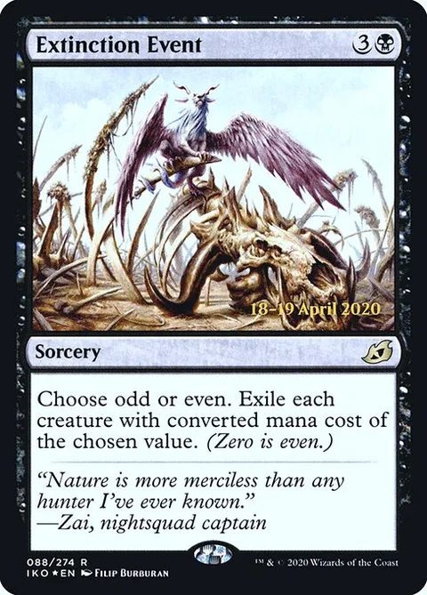 Extinction Event, carte 88s de Ikoria: Lair of Behemoths Promos