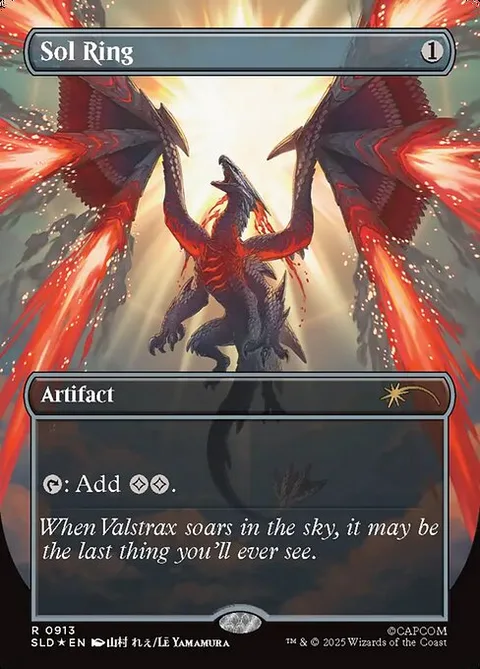 Sol Ring, card 913 from Secret Lair Drop