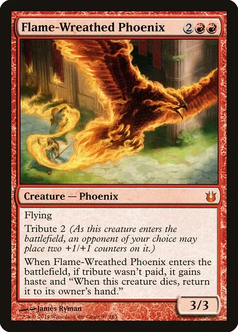 Flame-Wreathed Phoenix, carte 97 de Born of the Gods