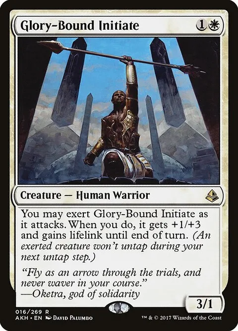Glory-Bound Initiate, card 16 from Amonkhet