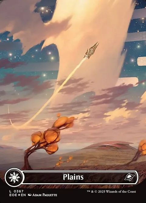 Plains, card 367 from Edge of Eternities