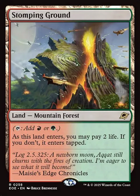Stomping Ground, carte 258p de Edge of Eternities Promos