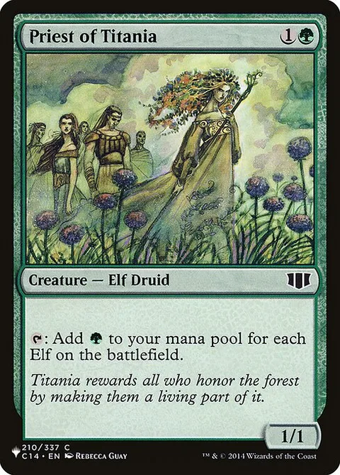 Priest of Titania, card C14-210 from The List