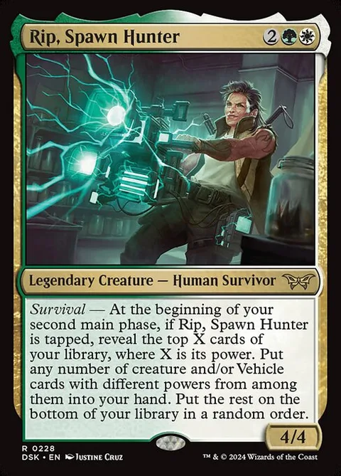 Rip, Spawn Hunter, card 228 from Duskmourn: House of Horror