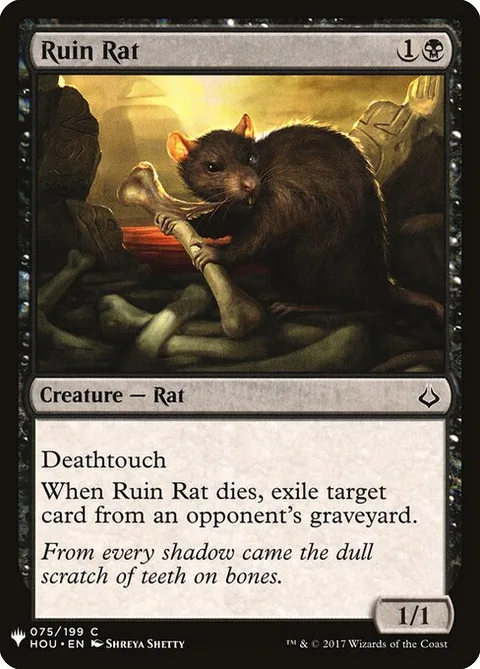 Ruin Rat, carte HOU-75 de The List