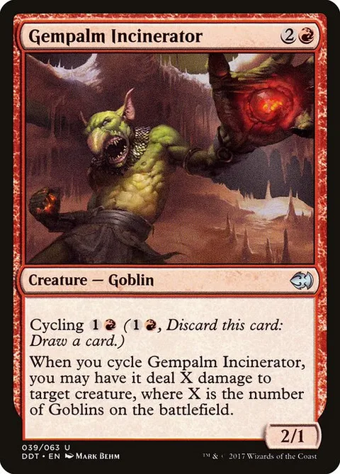 Gempalm Incinerator, card 39 from Duel Decks: Merfolk vs. Goblins