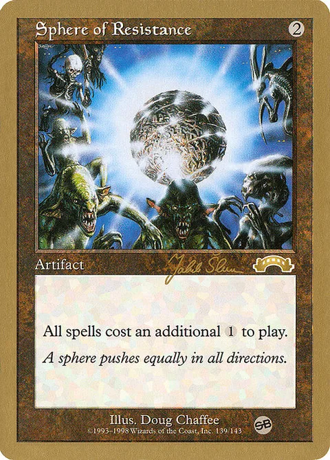 Sphere of Resistance, carte js139sb de World Championship Decks 1999