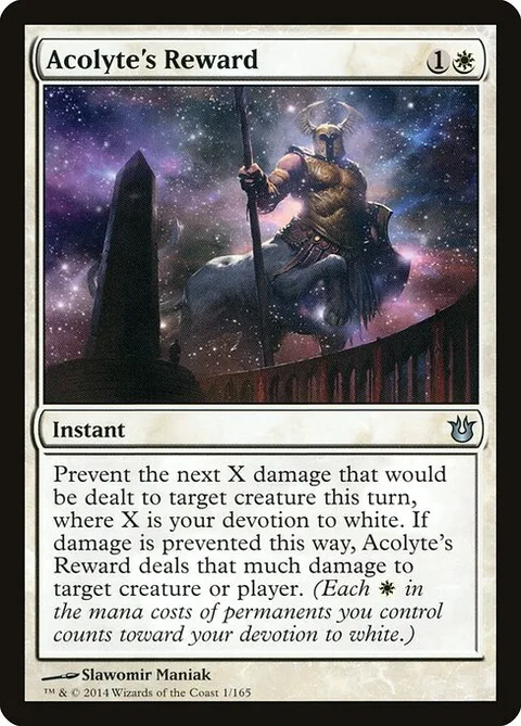 Acolyte's Reward, card 1 from Born of the Gods