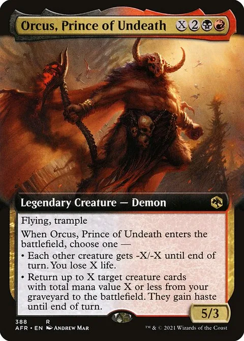 Orcus, Prince of Undeath, carte 388 de Adventures in the Forgotten Realms