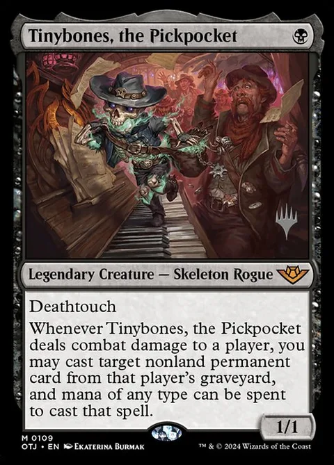 Tinybones, the Pickpocket, card 109p from Outlaws of Thunder Junction Promos