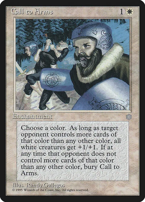 Call to Arms, card 10 from Ice Age