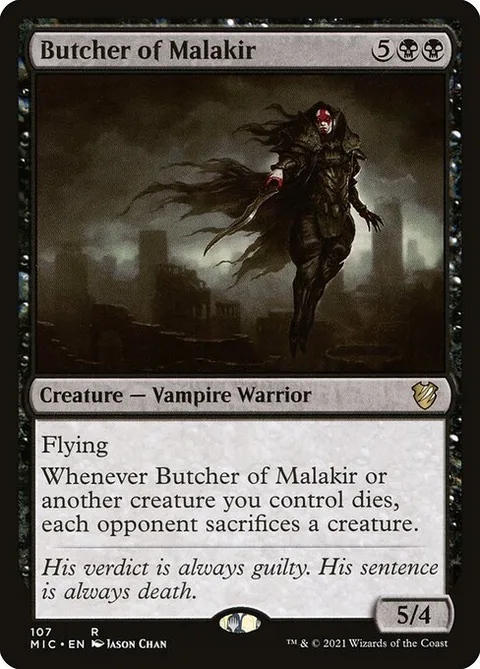 Butcher of Malakir, card 107 from Midnight Hunt Commander