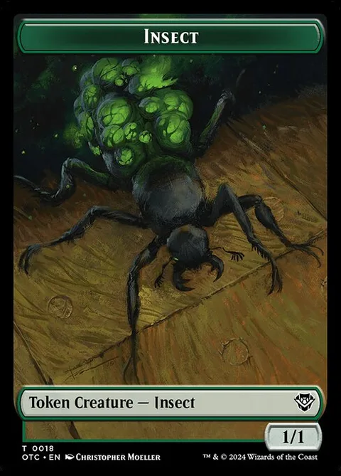 Insect, carte 18 de Outlaws of Thunder Junction Commander Tokens