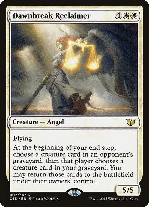 Dawnbreak Reclaimer, card 2 from Commander 2015