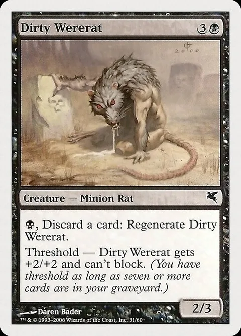 Dirty Wererat, card 31 from Hachette UK