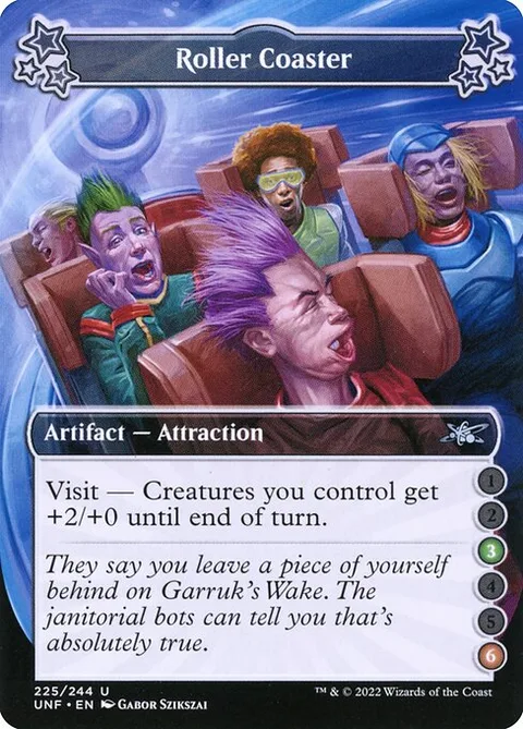 Roller Coaster, card 225b from Unfinity