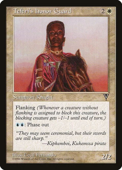 Teferi's Honor Guard, card 22 from Visions