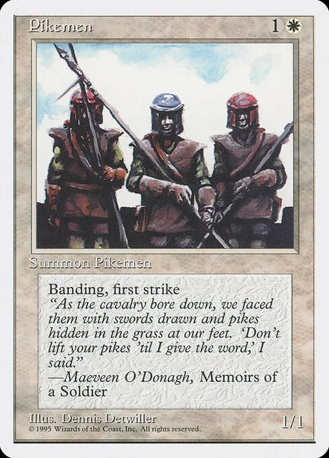 Pikemen, carte 42 de Fourth Edition