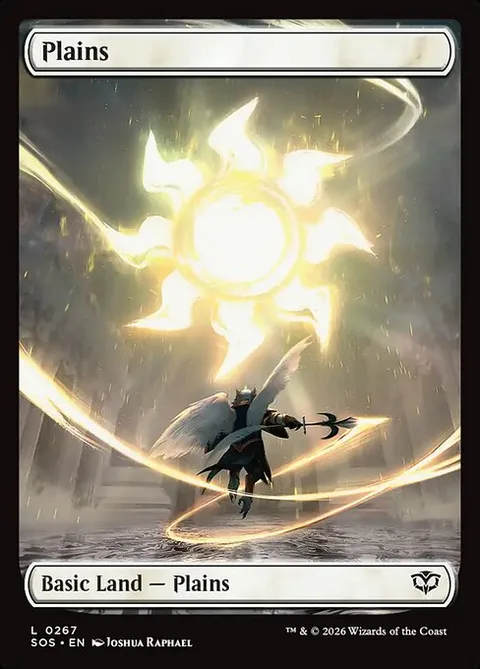 Plains, card 267 from Secrets of Strixhaven