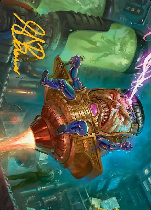 M.O.D.O.K. // M.O.D.O.K., card 9 from Marvel Super Heroes Art Series