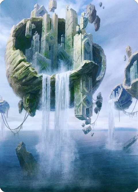 Island // Island, card 11 from Zendikar Rising Art Series