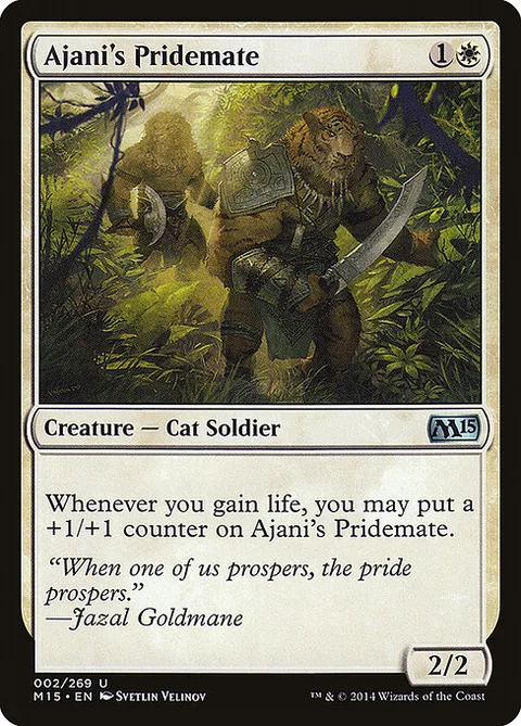 Ajani's Pridemate, carte 2 de Magic 2015