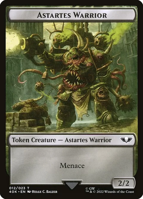 Astartes Warrior, card 12 from Warhammer 40,000 Tokens