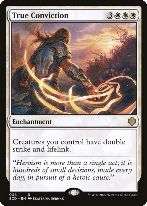 True Conviction, card 38 from Starter Commander Decks