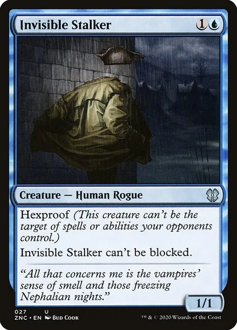 Invisible Stalker, card 27 from Zendikar Rising Commander