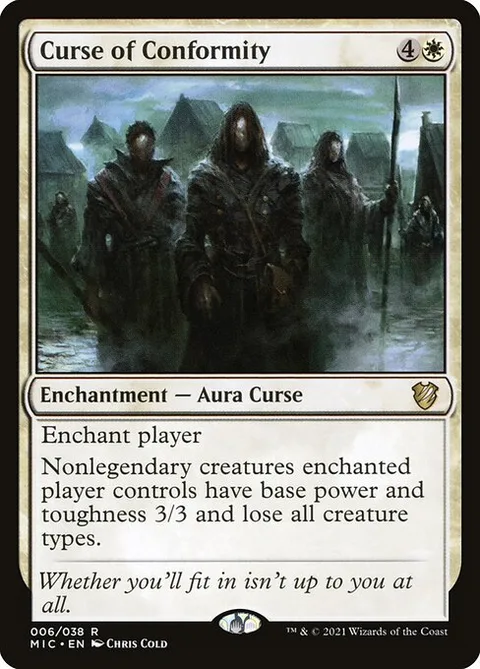 Curse of Conformity, card 6 from Midnight Hunt Commander