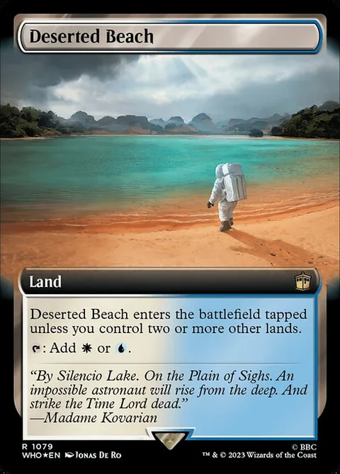 Deserted Beach, card 1079 from Doctor Who