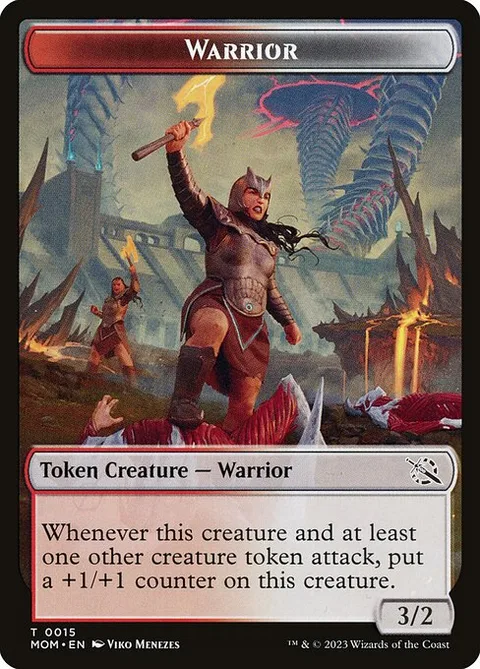 Warrior, card 15 from March of the Machine Tokens