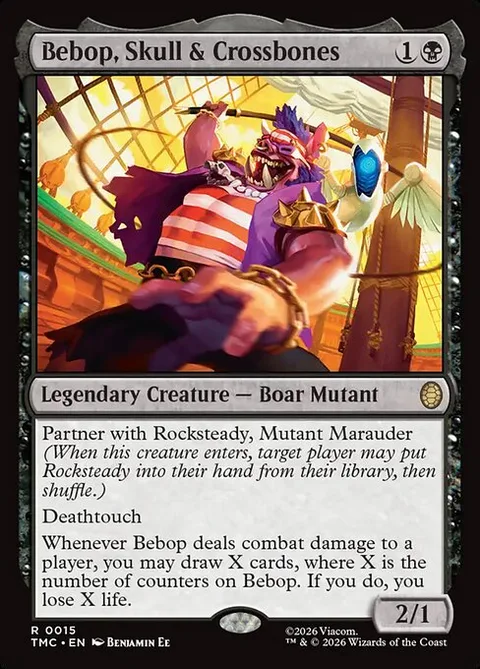 Bebop, Skull & Crossbones, card 15 from Teenage Mutant Ninja Turtles Eternal