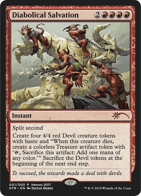 Diabolical Salvation, card 1 from 2017 Heroes of the Realm