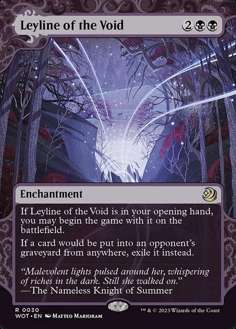 Leyline of the Void, card 30 from Wilds of Eldraine: Enchanting Tales