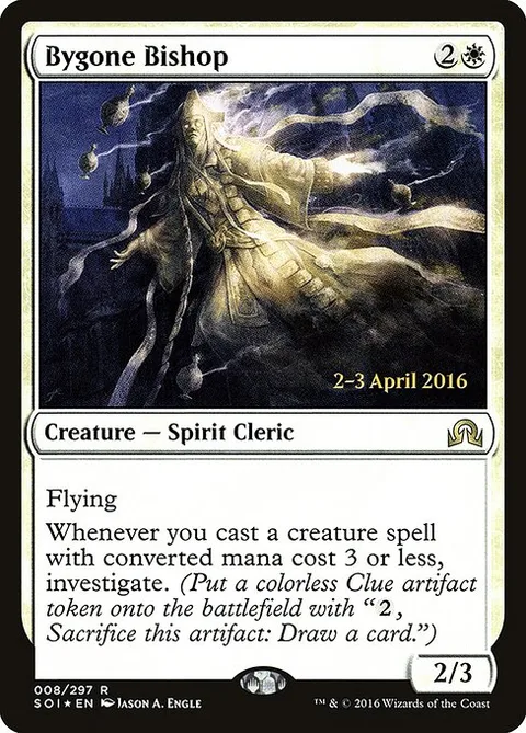 Bygone Bishop, carte 8s de Shadows over Innistrad Promos