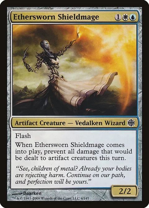Ethersworn Shieldmage, card 4 from Alara Reborn