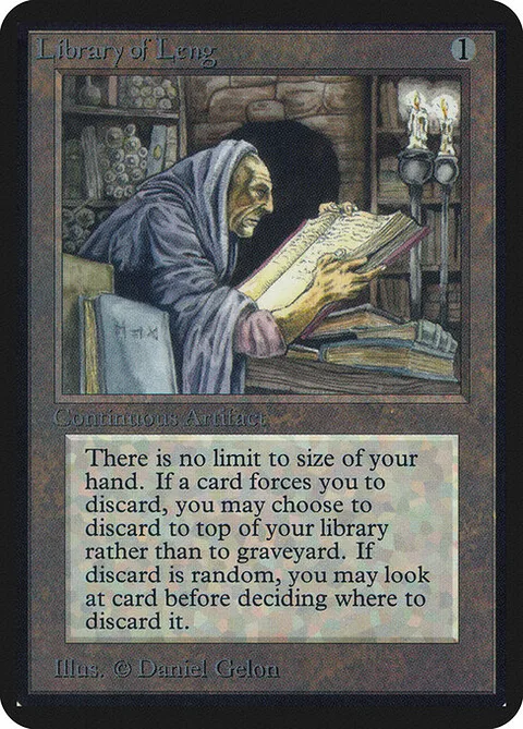Library of Leng, card 257 from Limited Edition Alpha